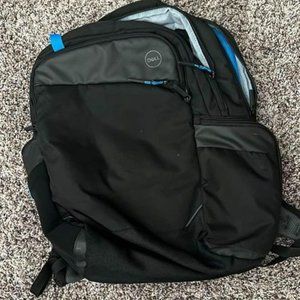 Dell Black and blue laptop Bag Three Compartments